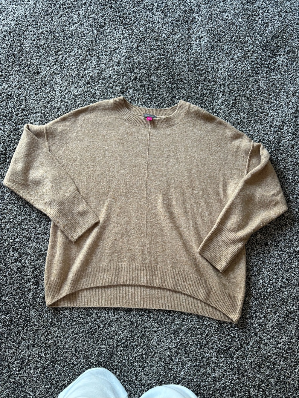Vince Camuto Camel Tone Crewneck Sweater